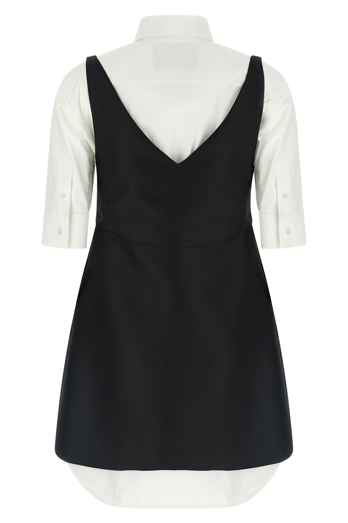 the balenciaga chemisier ibrido mini dress features a sophisticated constructi