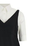 the balenciaga chemisier ibrido mini dress features a sophisticated constructi