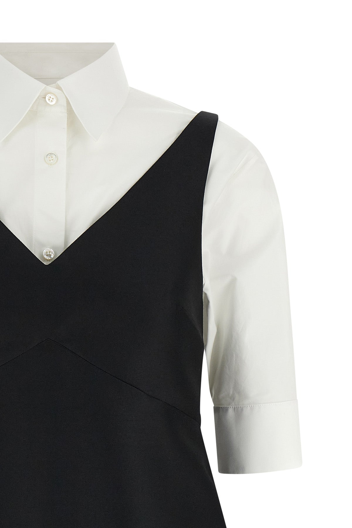 the balenciaga chemisier ibrido mini dress features a sophisticated constructi