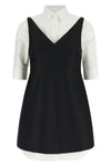the balenciaga chemisier ibrido mini dress features a sophisticated constructi