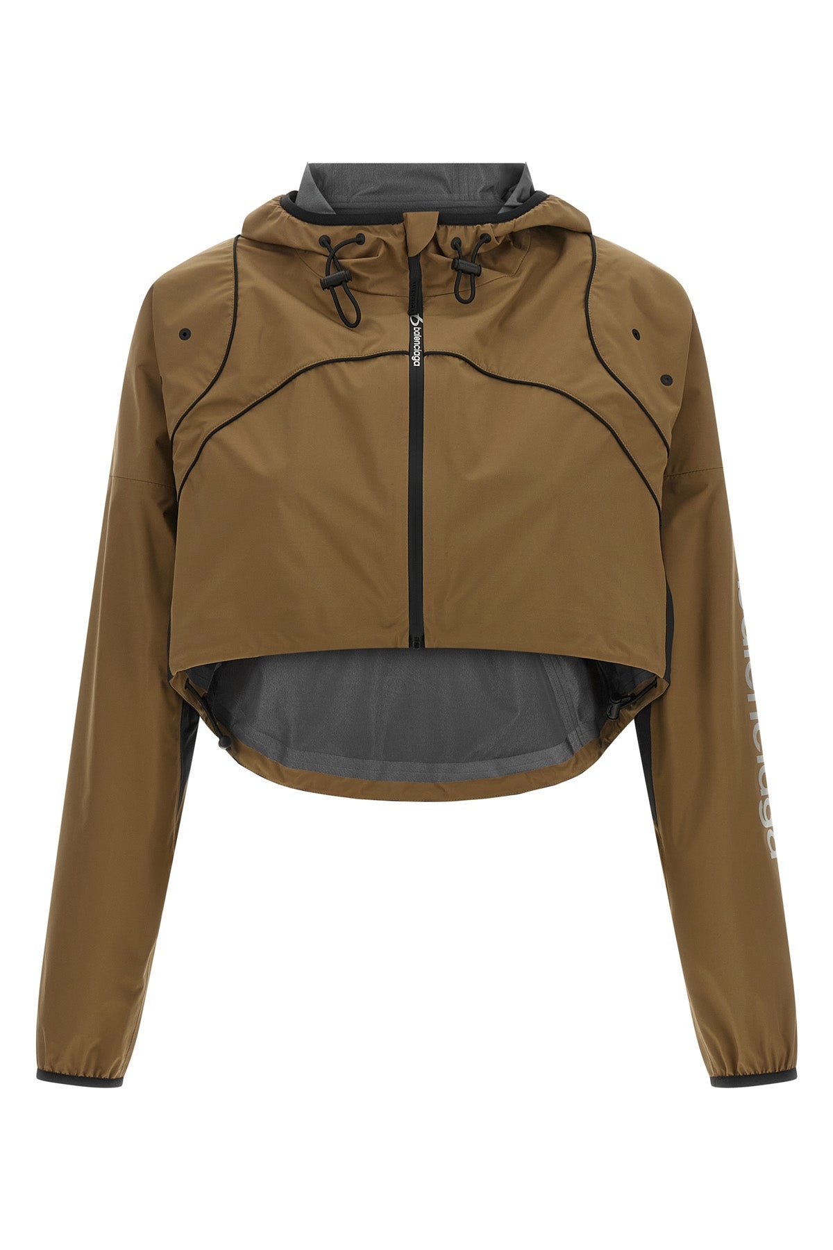 balenciagas techwear cropped sweatshirt redefines contemporary outerwear thro