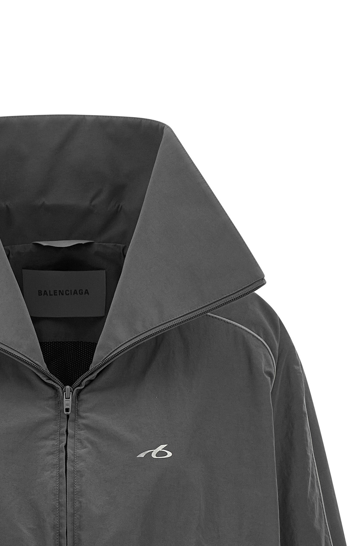 the balenciaga sweatshirt redefines the codes of sportswear through sculptural v
