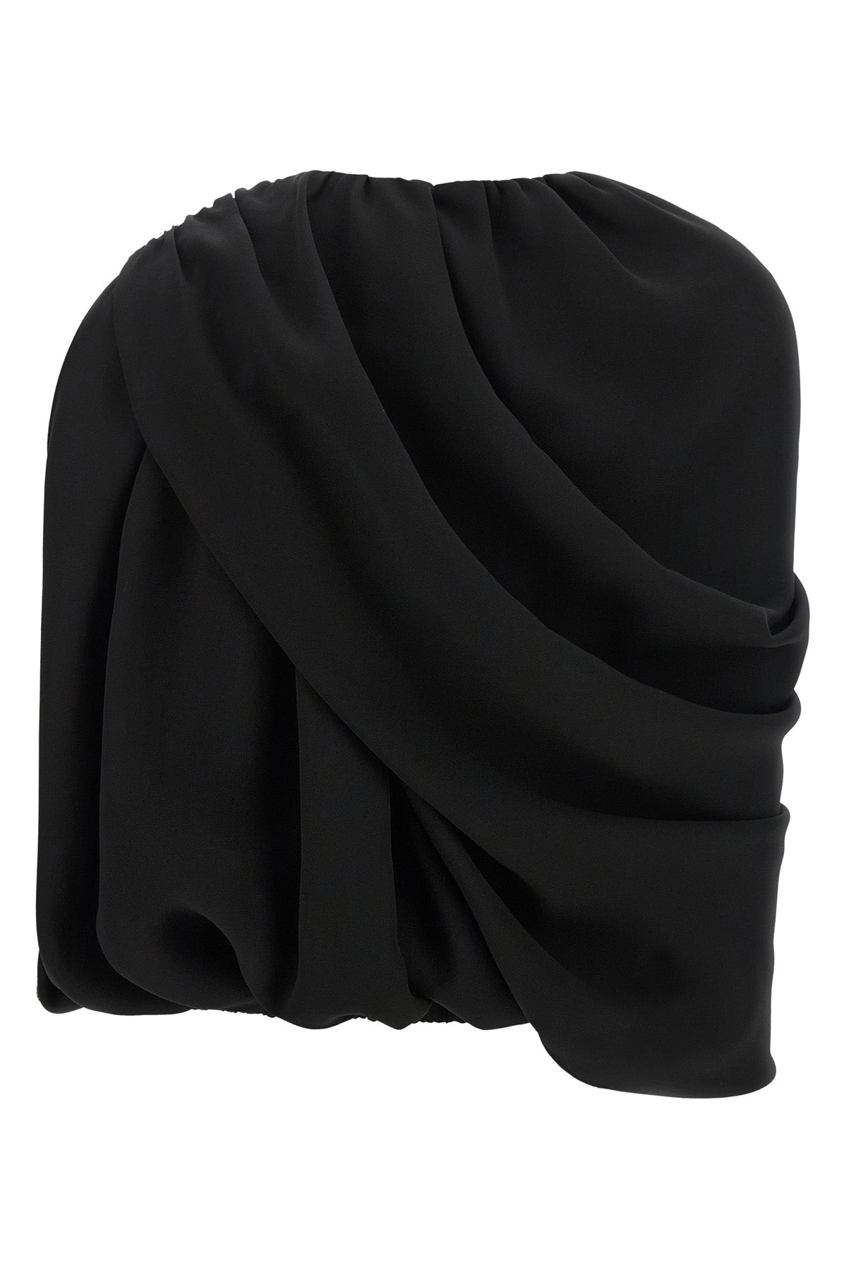 the balenciaga top in silk cady redefines sartorial volumes through a sculptural