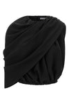 the balenciaga top in silk cady redefines sartorial volumes through a sculptural