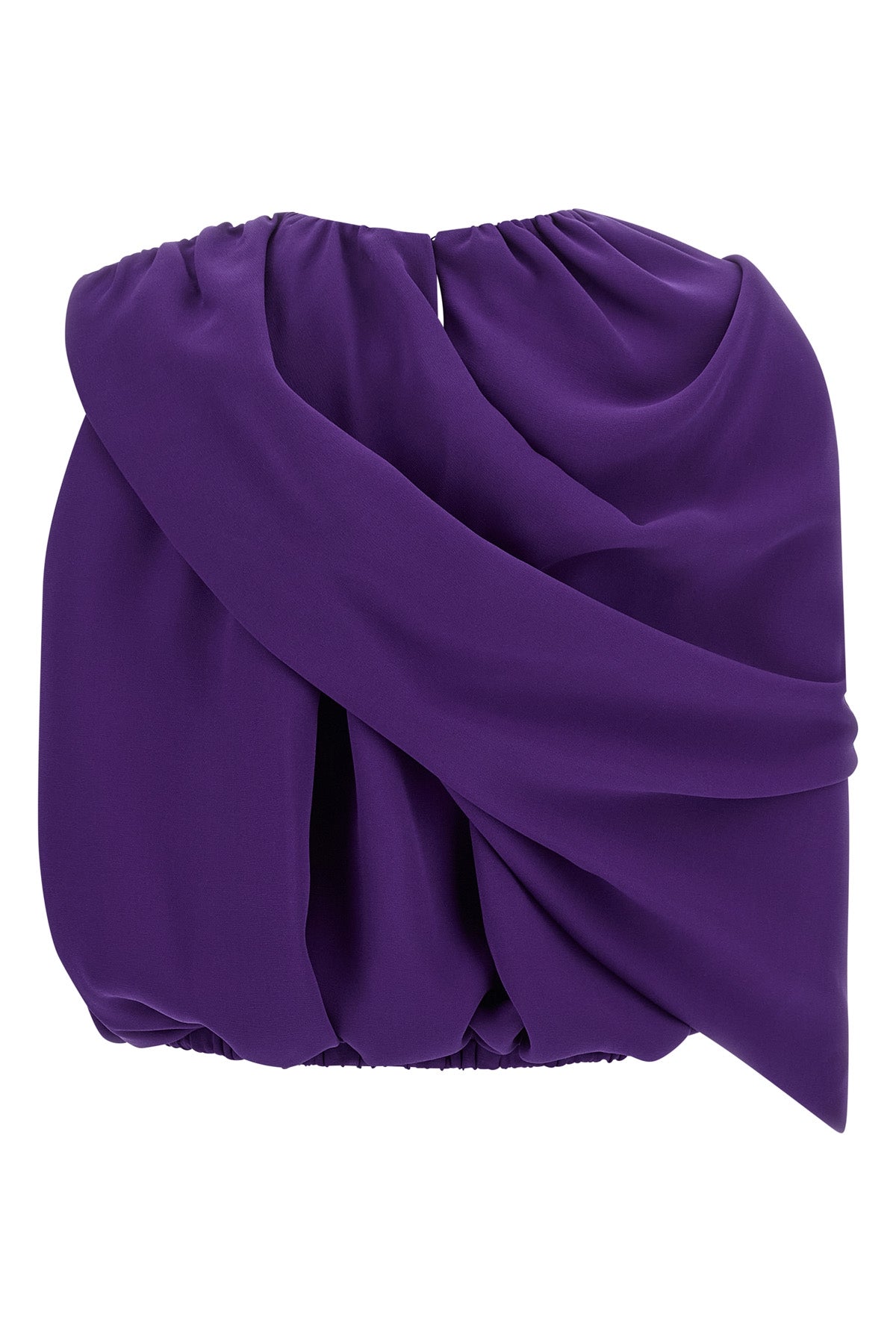 the balenciaga cape top redefines modern elegance through a masterful asymmetric