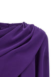 the balenciaga cape top redefines modern elegance through a masterful asymmetric