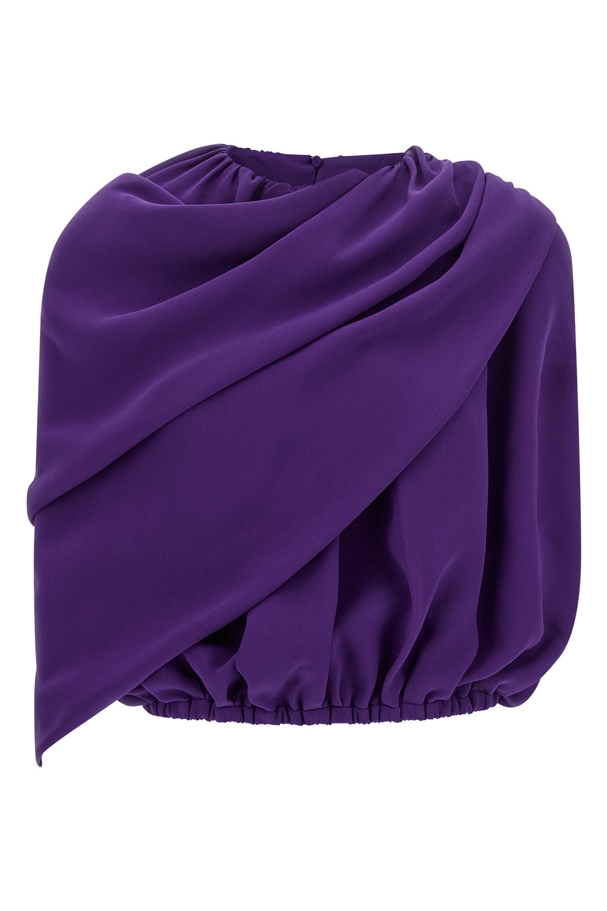 the balenciaga cape top redefines modern elegance through a masterful asymmetric