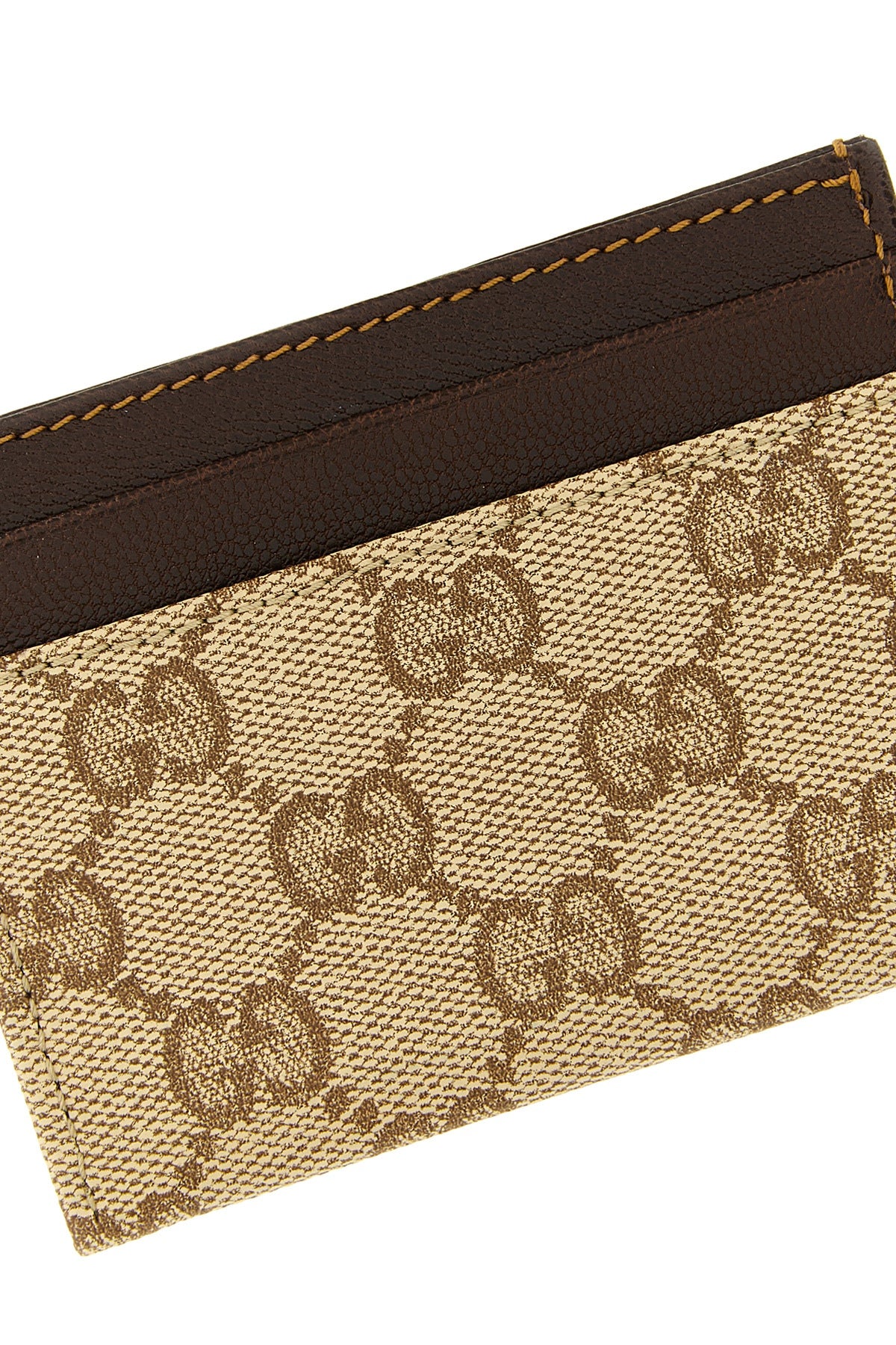 the gucci essence classic card holder in gg fabric