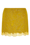 saint laurent barocca mini skirt embodies a sophisticated approach to texture