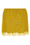 saint laurent barocca mini skirt embodies a sophisticated approach to texture