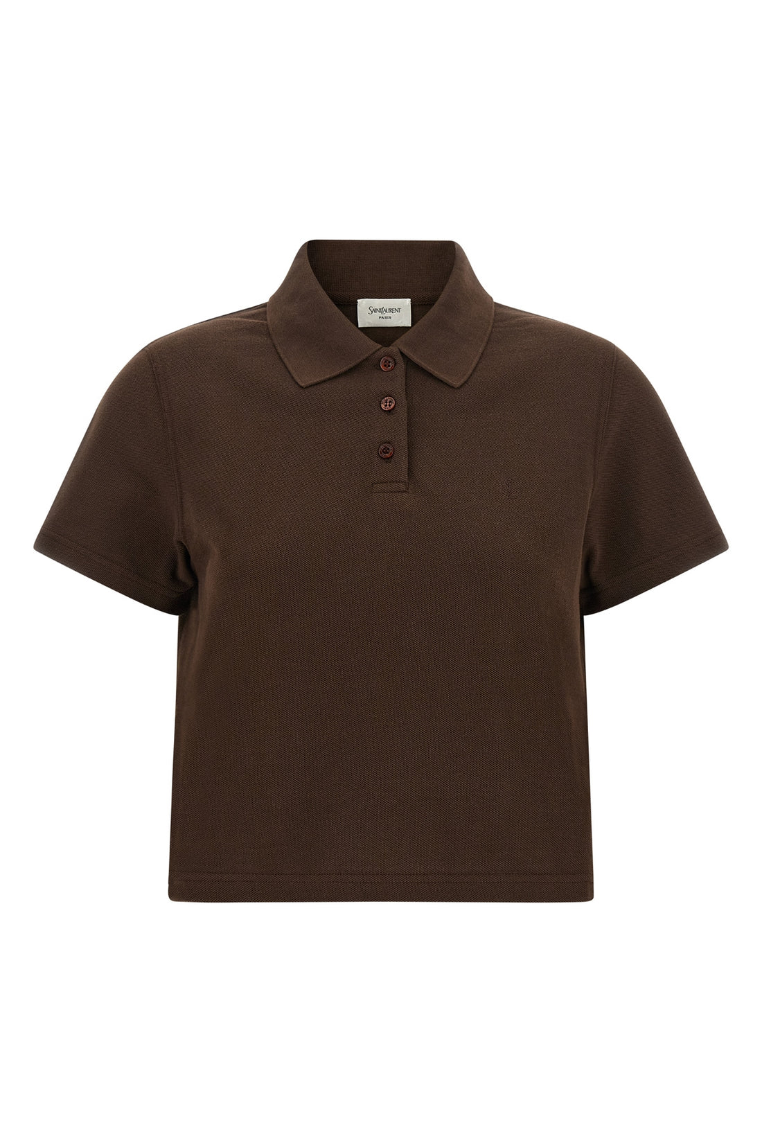 SAINT LAURENT M the saint laurent polo shirt redefines the codes of casual dress through a rigor