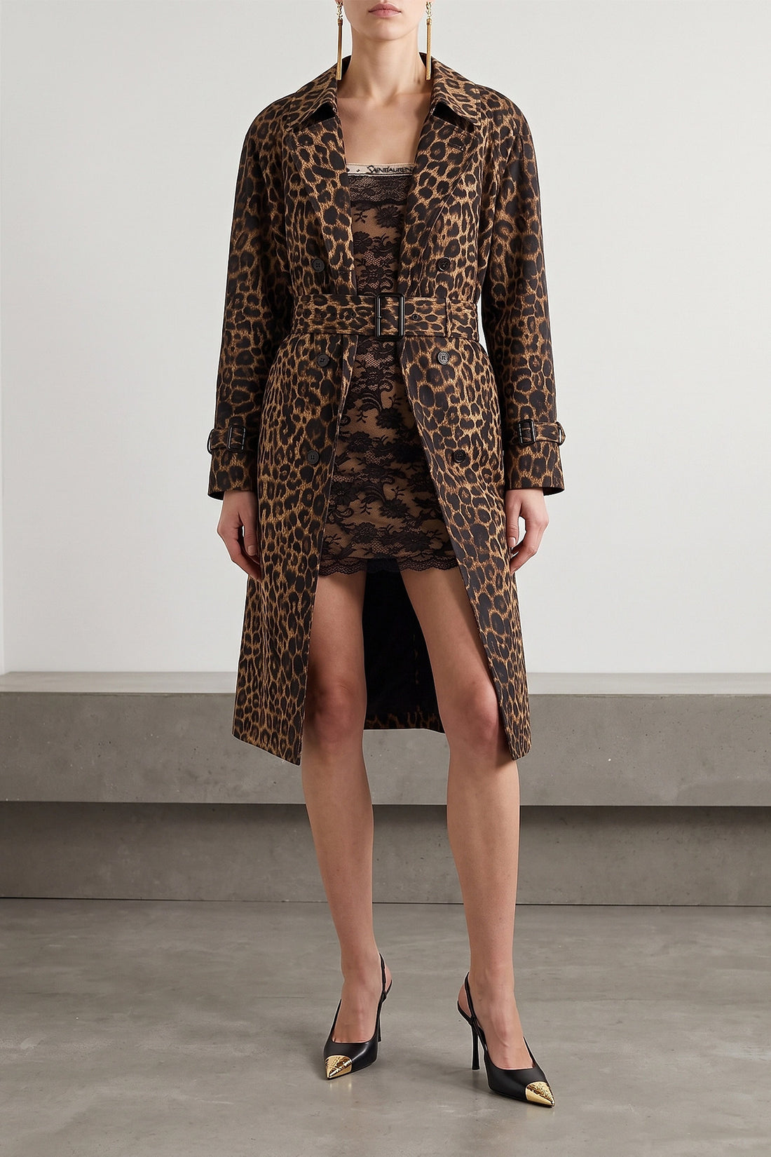 SAINT LAURENT 38 saint laurents mini dress
