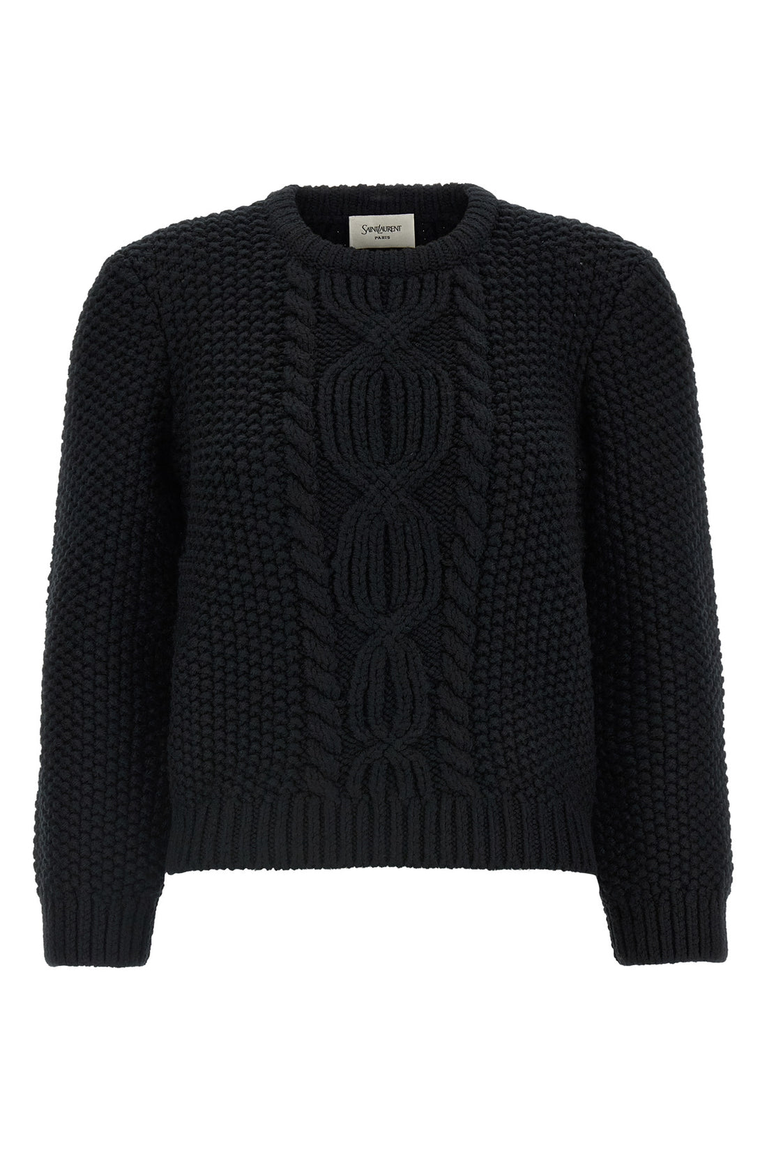 SAINT LAURENT L the saint laurent black crew neck sweater