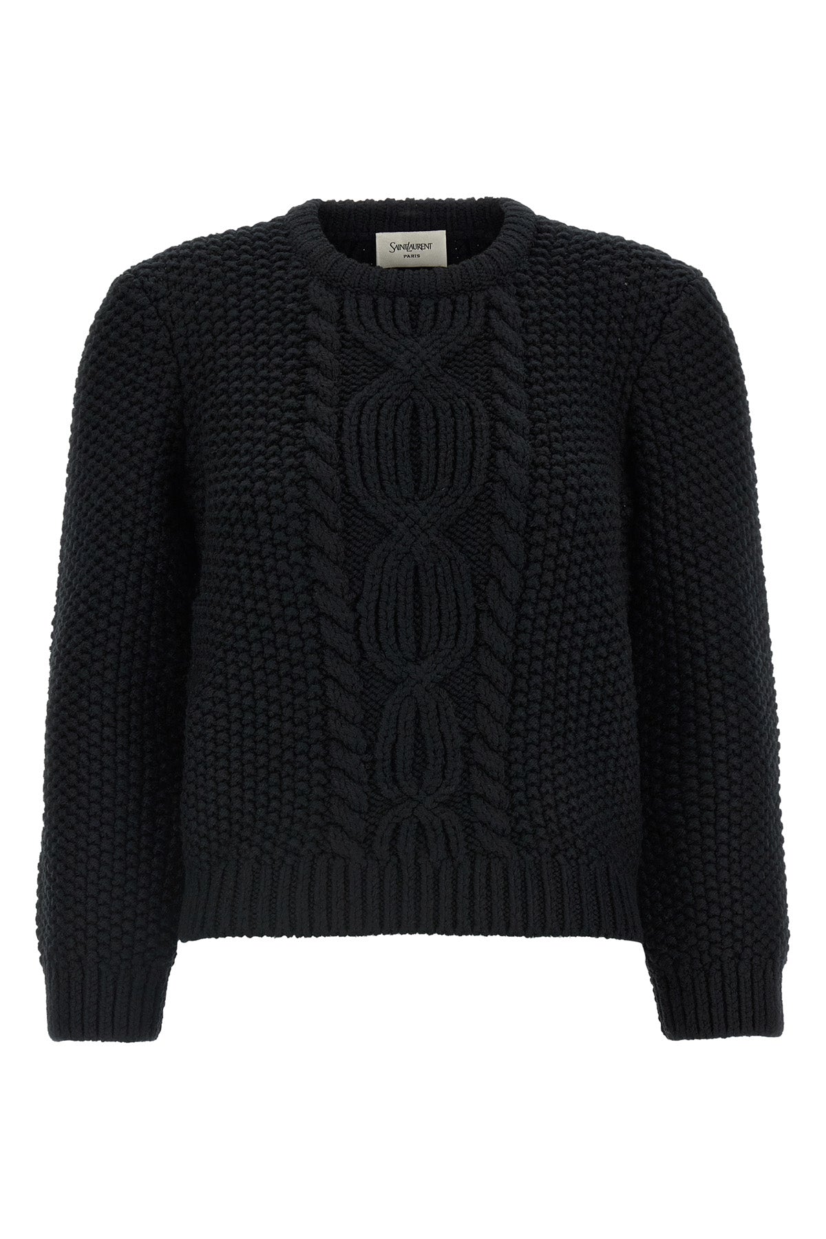 the saint laurent black crew neck sweater