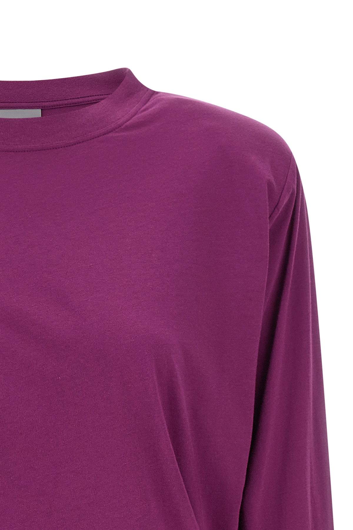 the balenciaga long-sleeved t-shirt redefines the codes of jersey through an asy