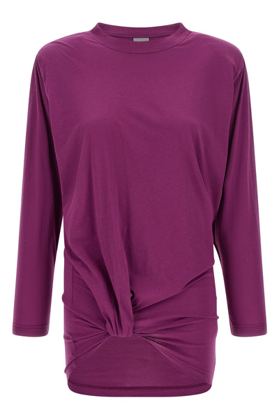 the balenciaga long-sleeved t-shirt redefines the codes of jersey through an asy