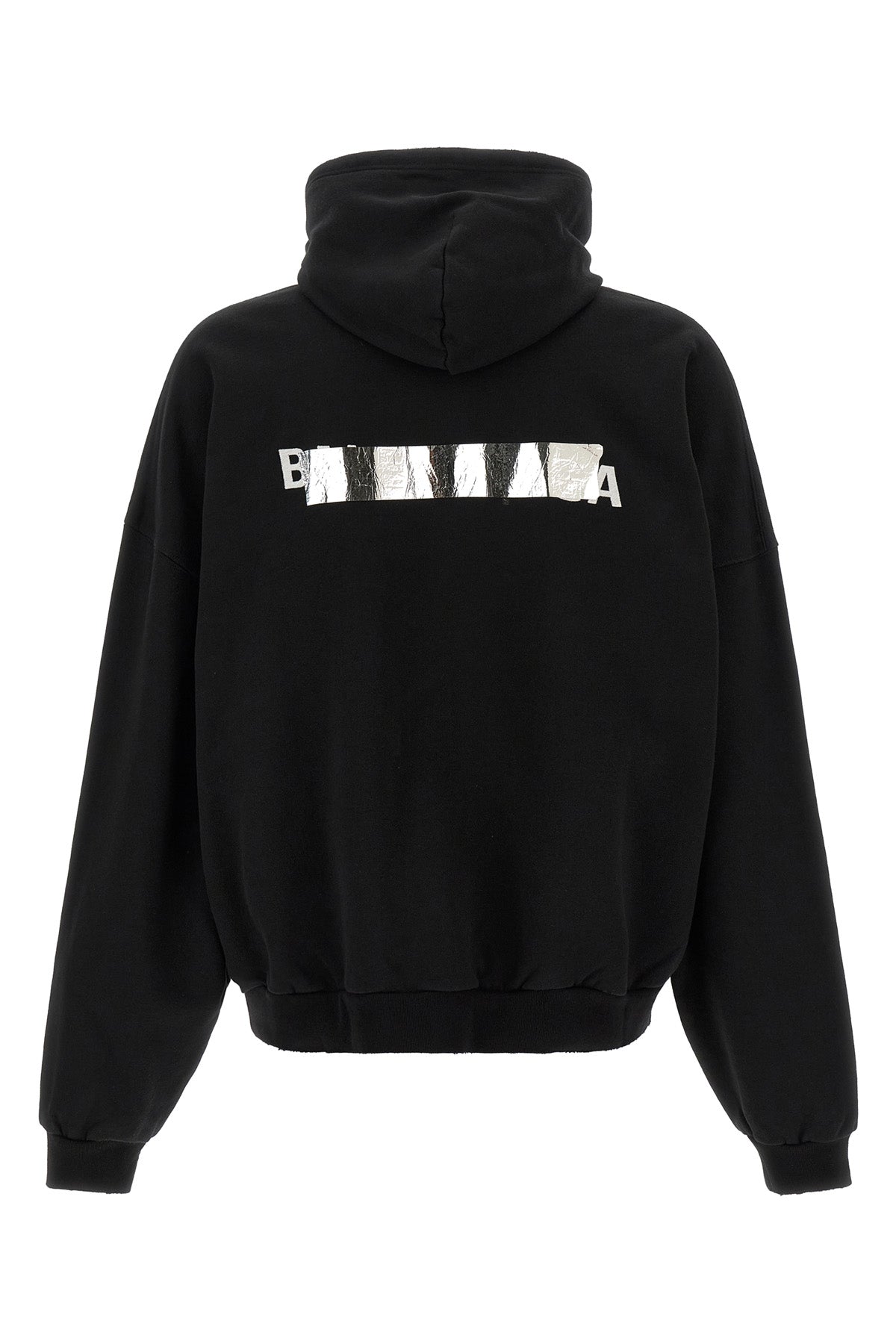 the balenciaga silver tape hoodie