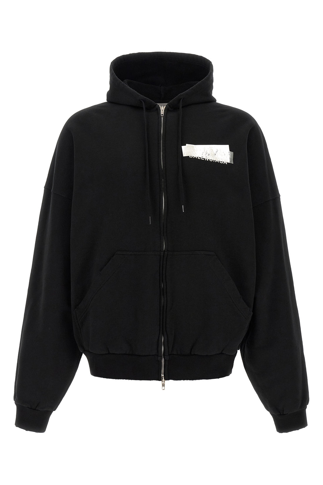 BALENCIAGA M the balenciaga silver tape hoodie