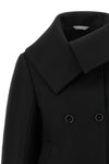 the balenciaga black short caban redefines classic proportions through a rigorou