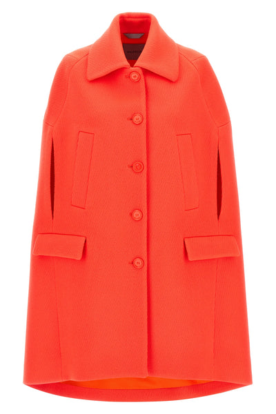 the cape-inspired balenciaga coat redefines outerwear volumes through a flared s