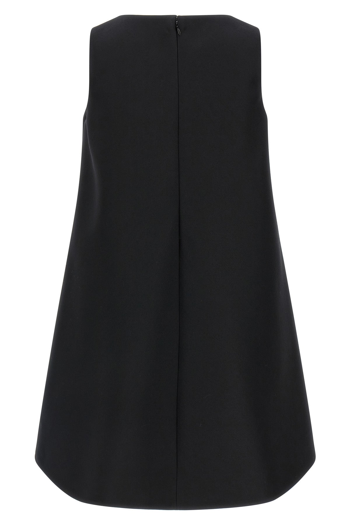 the flared balenciaga dress defines an essential silhouette through rigorous geo