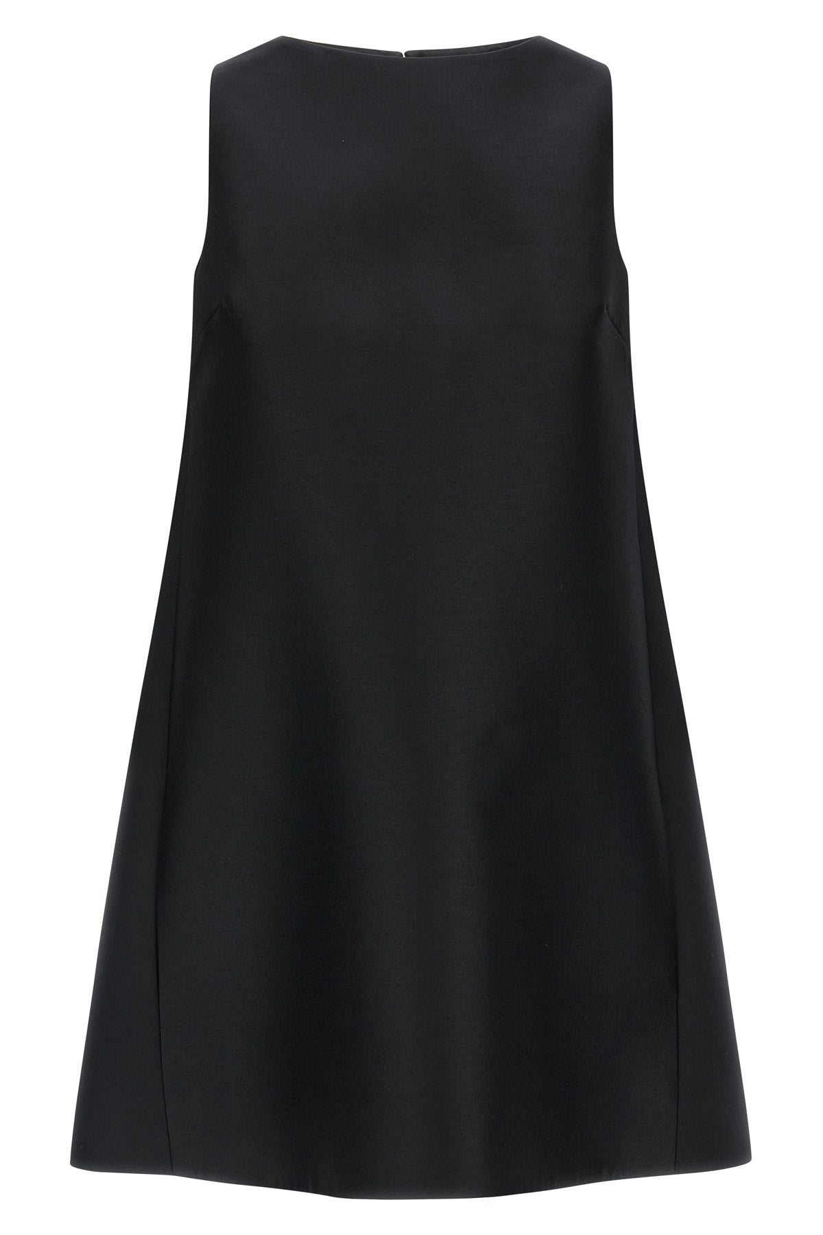 the flared balenciaga dress defines an essential silhouette through rigorous geo