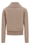 the balenciaga slim zip sweatshirt features a pure cotton tailored constructio