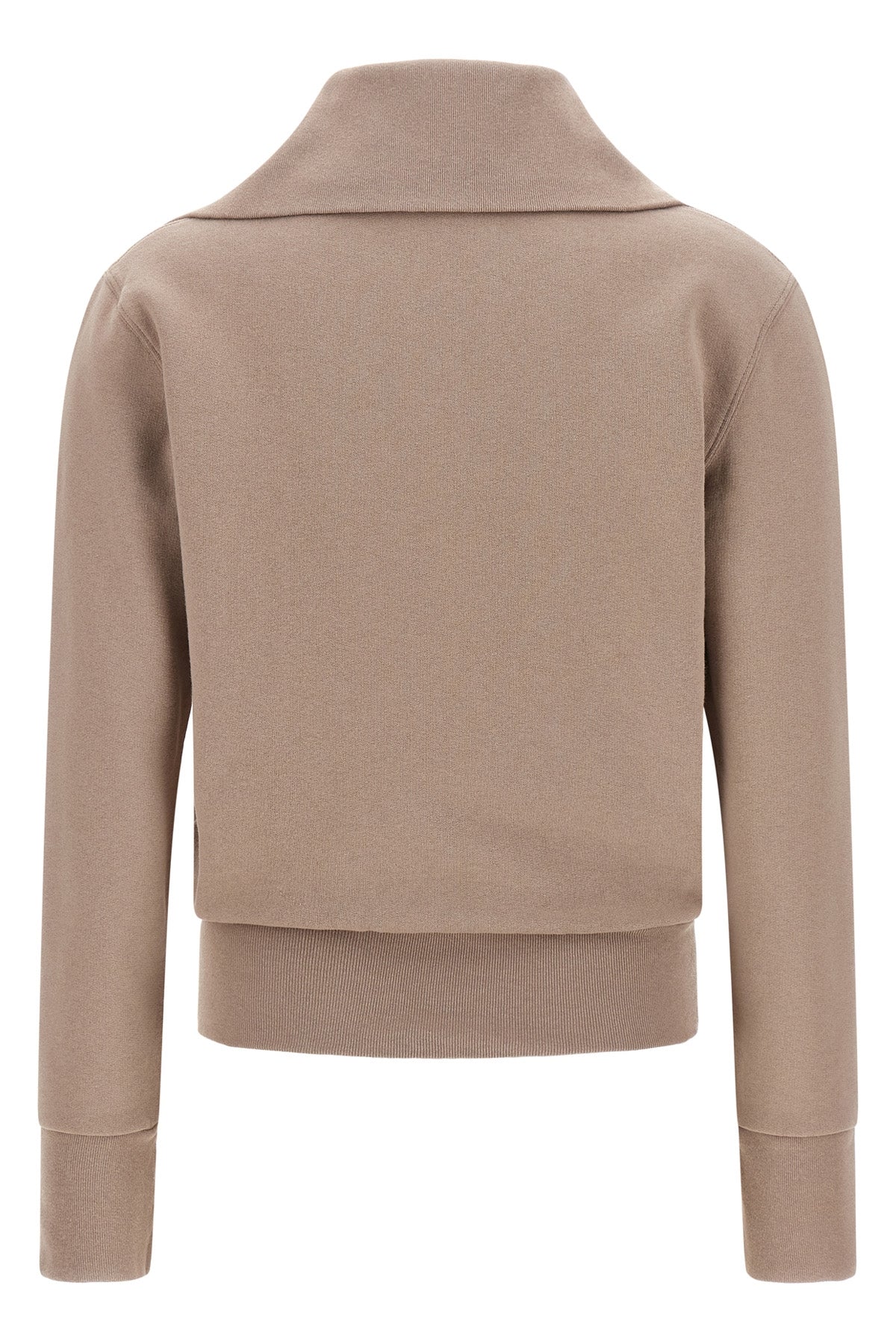 the balenciaga slim zip sweatshirt features a pure cotton tailored constructio