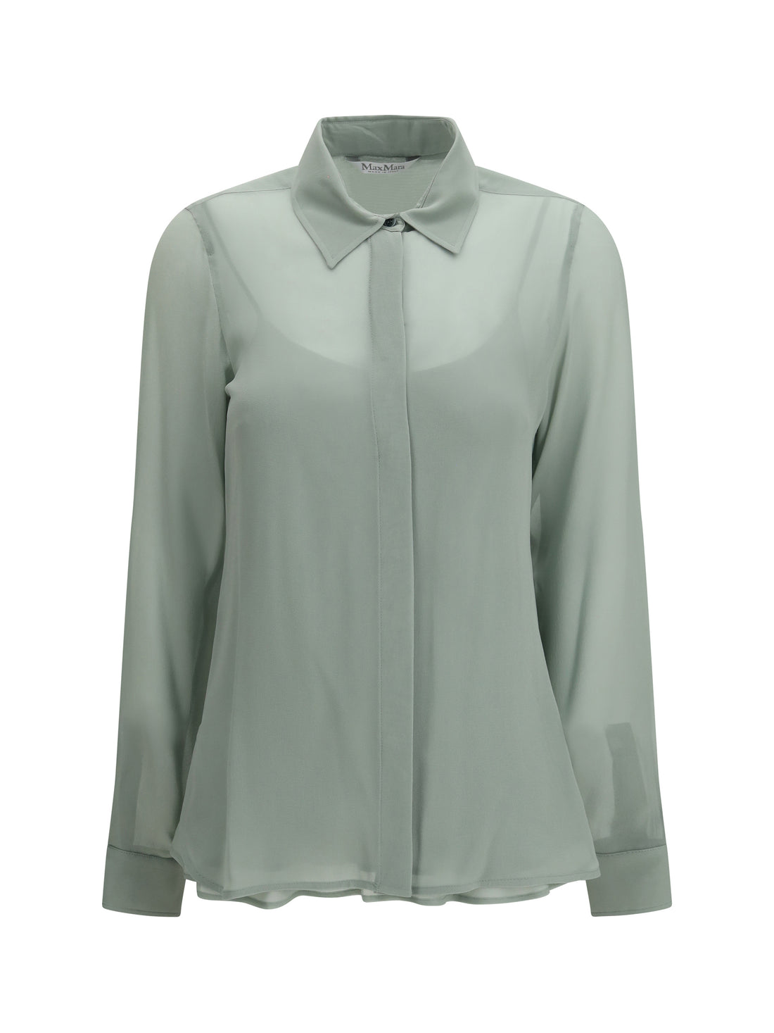 MAX MARA 44 long-sleeve silk shirt