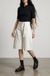 giza extra long bow egyptian cotton knit polo shirt