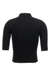 giza extra long bow egyptian cotton knit polo shirt