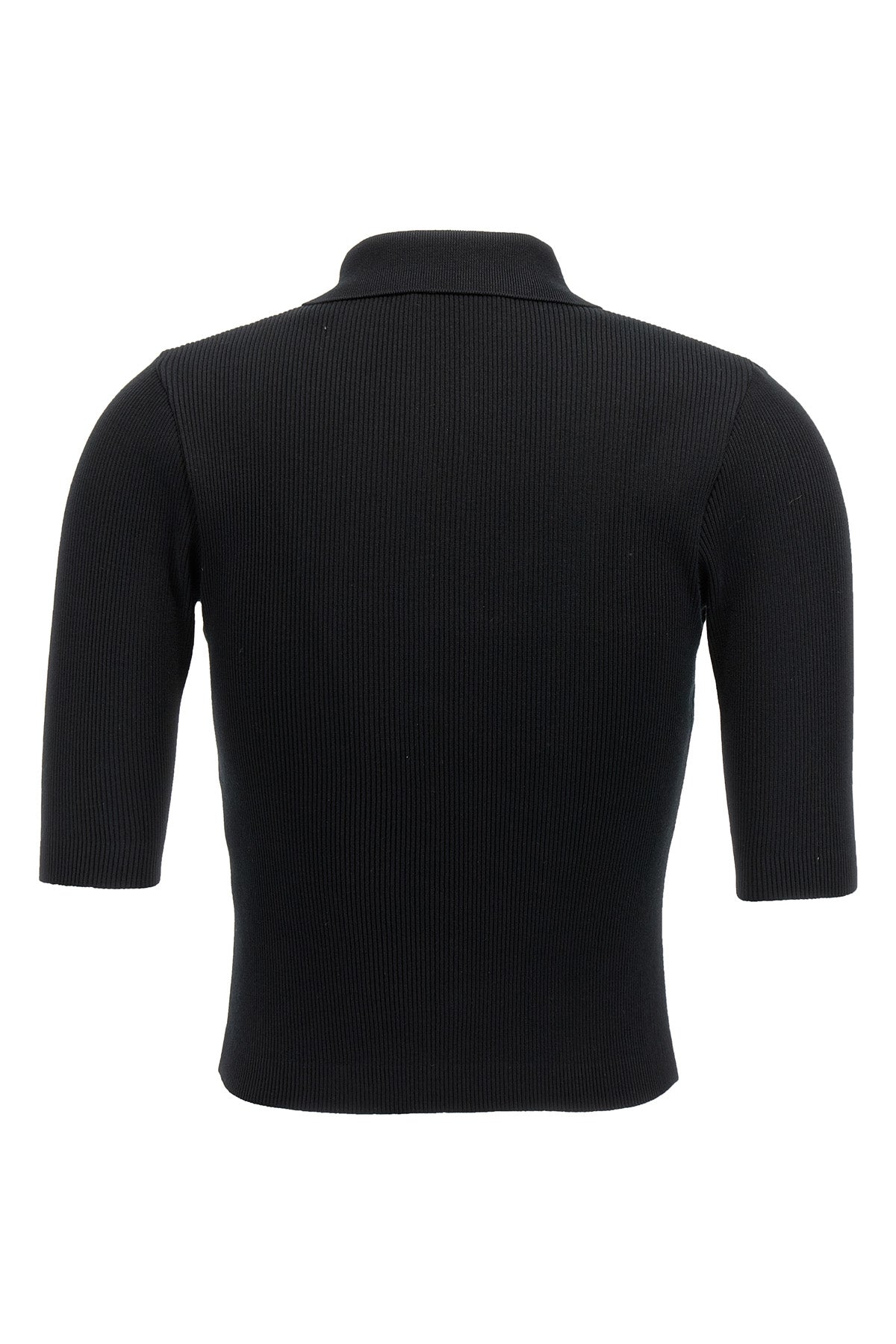 giza extra long bow egyptian cotton knit polo shirt