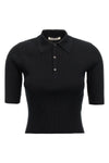 giza extra long bow egyptian cotton knit polo shirt