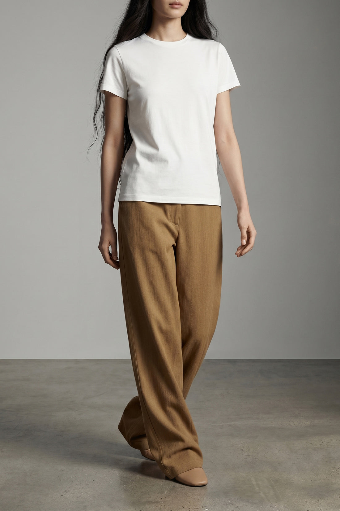 AURALEE 0 basic cotton jersey crewneck