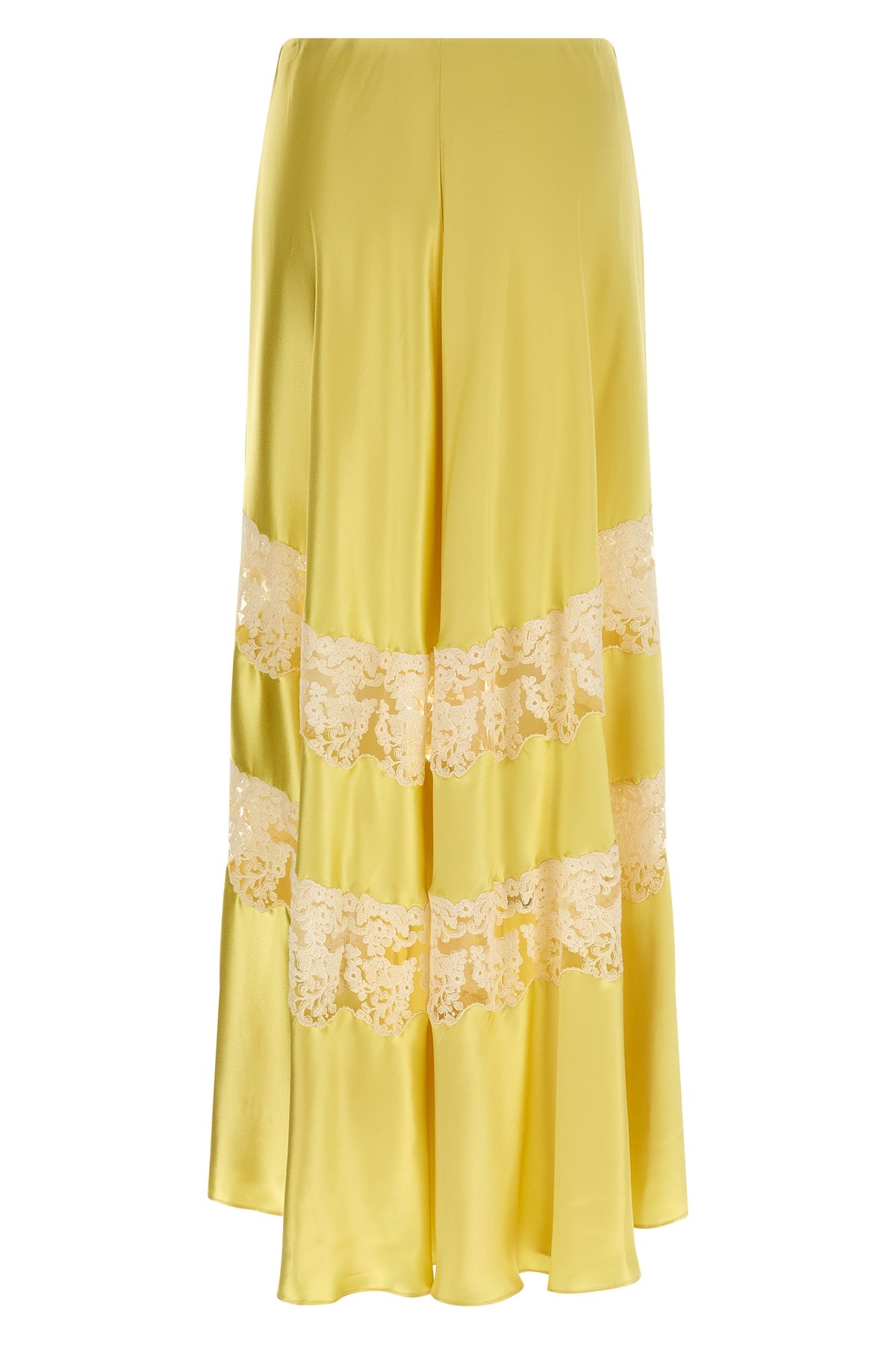 long skirt in shiny viscose