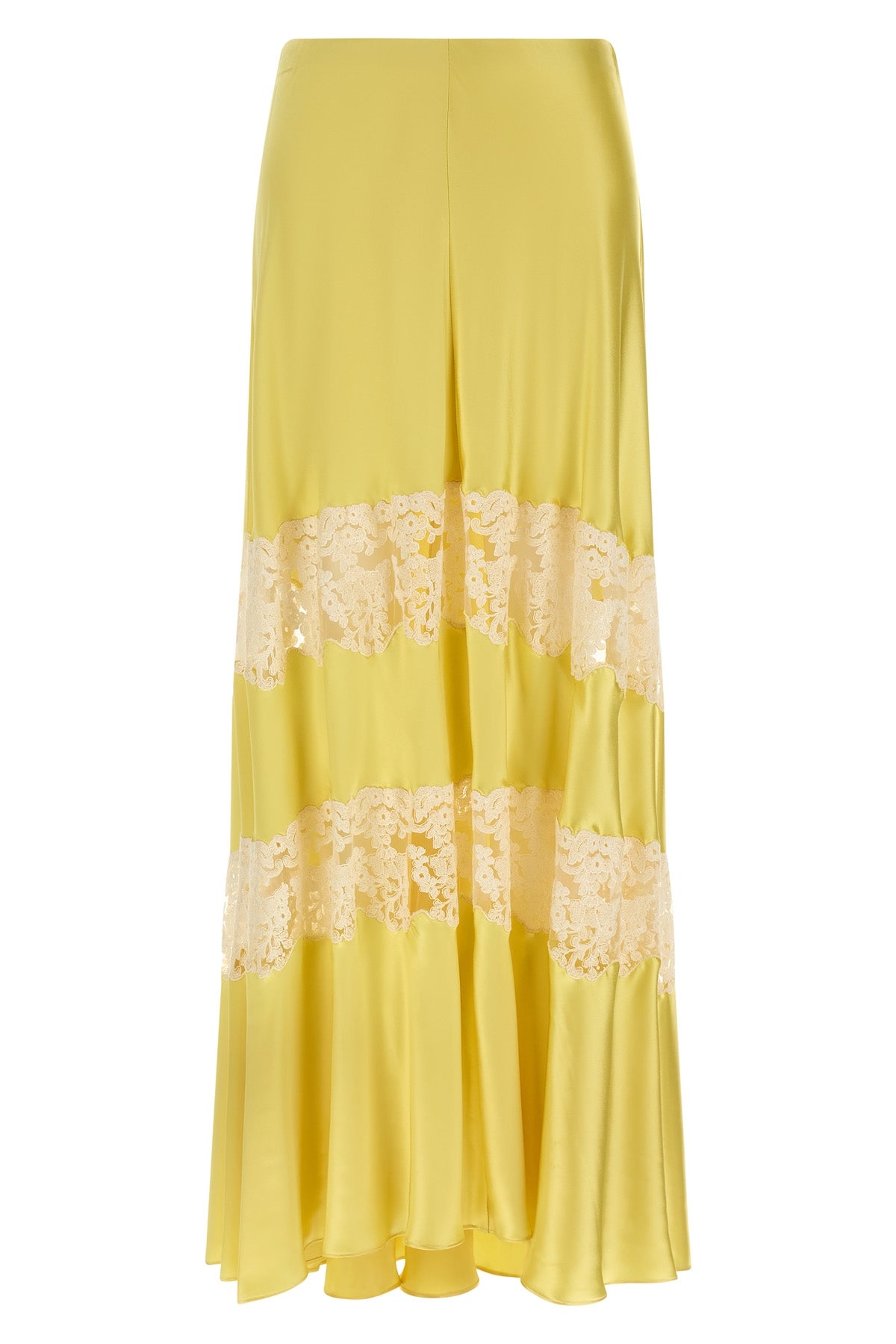 long skirt in shiny viscose