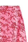 the alberta ferretti midi skirt defines the volumes through an a-shaped silhouet