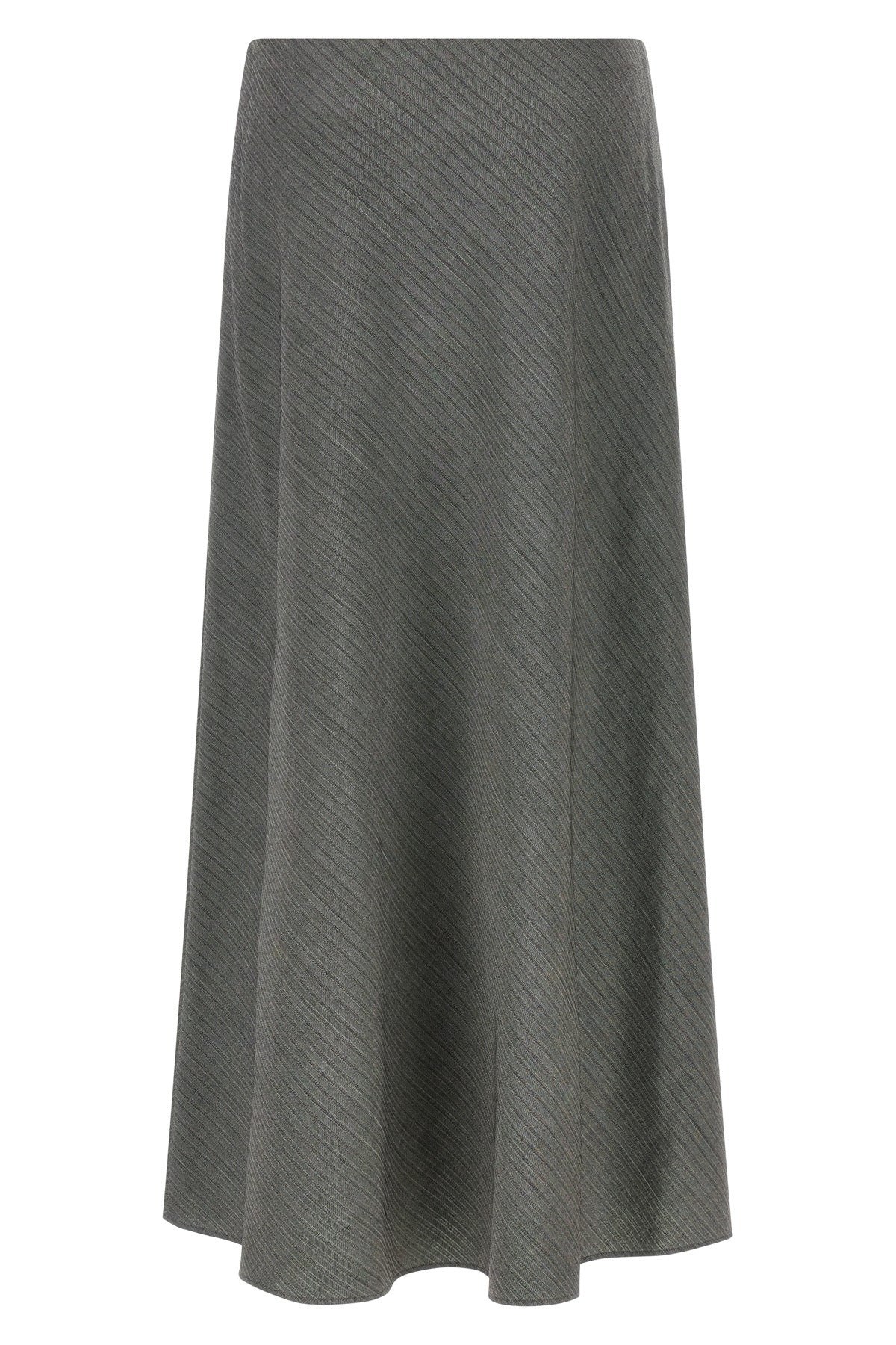 the long skirt by alberta ferretti defines the codes of structured elegance thro