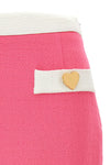 heart buttons viscose skirt