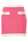 heart buttons viscose skirt