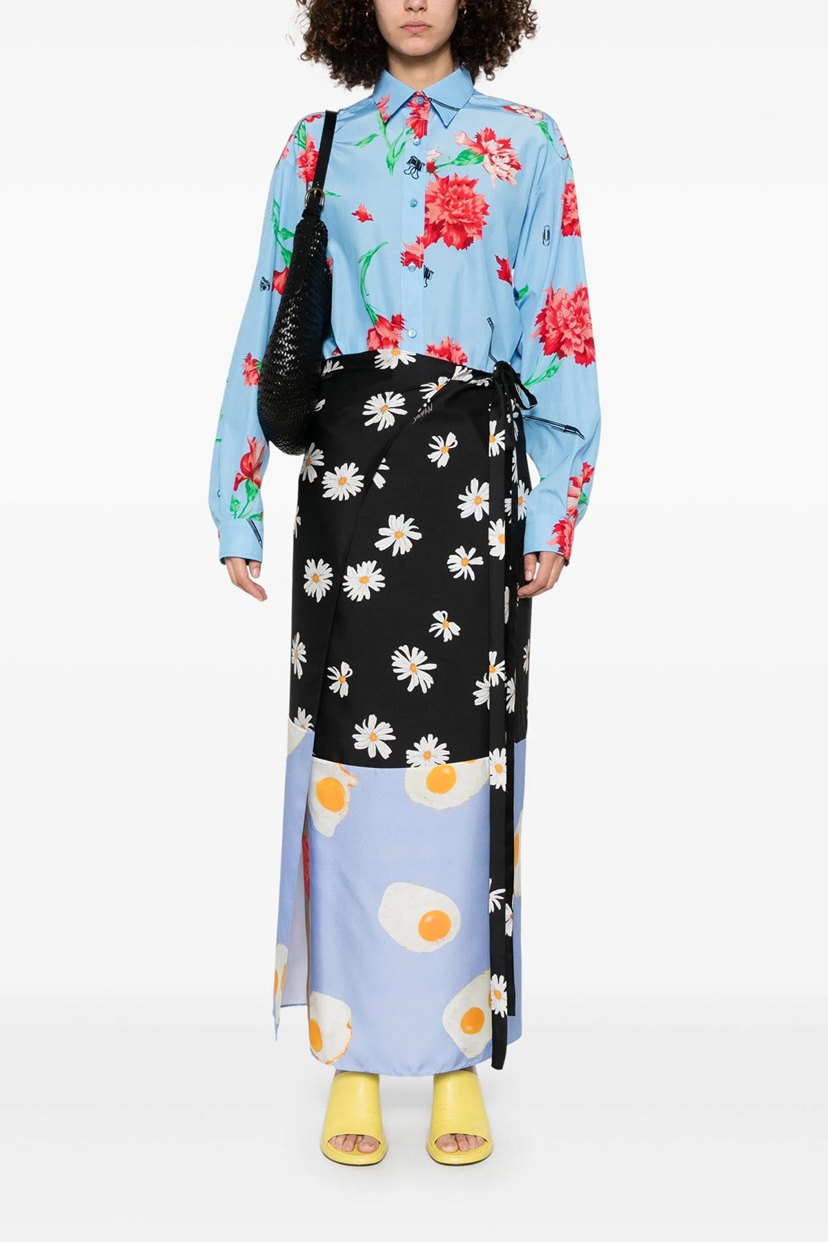 long silk skirt