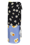 long silk skirt