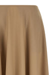 the moschino midi skirt defines a flared silhouette