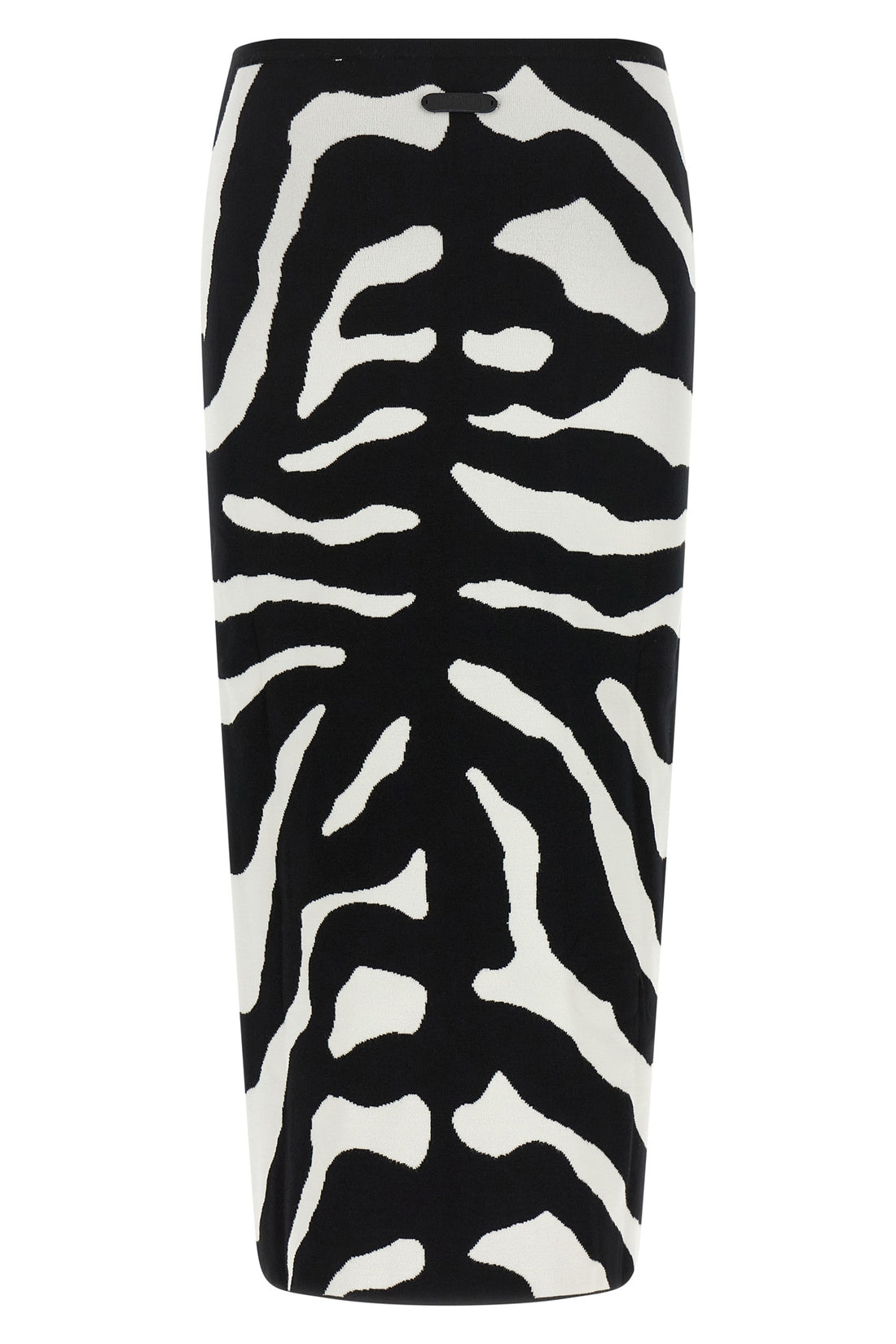 MOSCHINO 38 the moschino midi skirt defines a bold aesthetic through a tight and precise sil