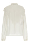 semi-transparent silk crêponne shirt