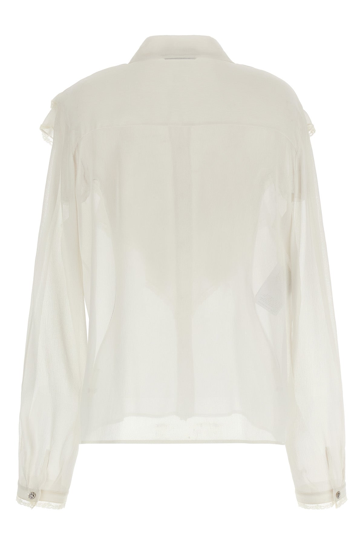 semi-transparent silk crêponne shirt