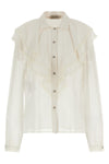 semi-transparent silk crêponne shirt