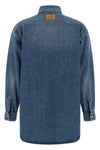stone-washed cotton denim shirt
