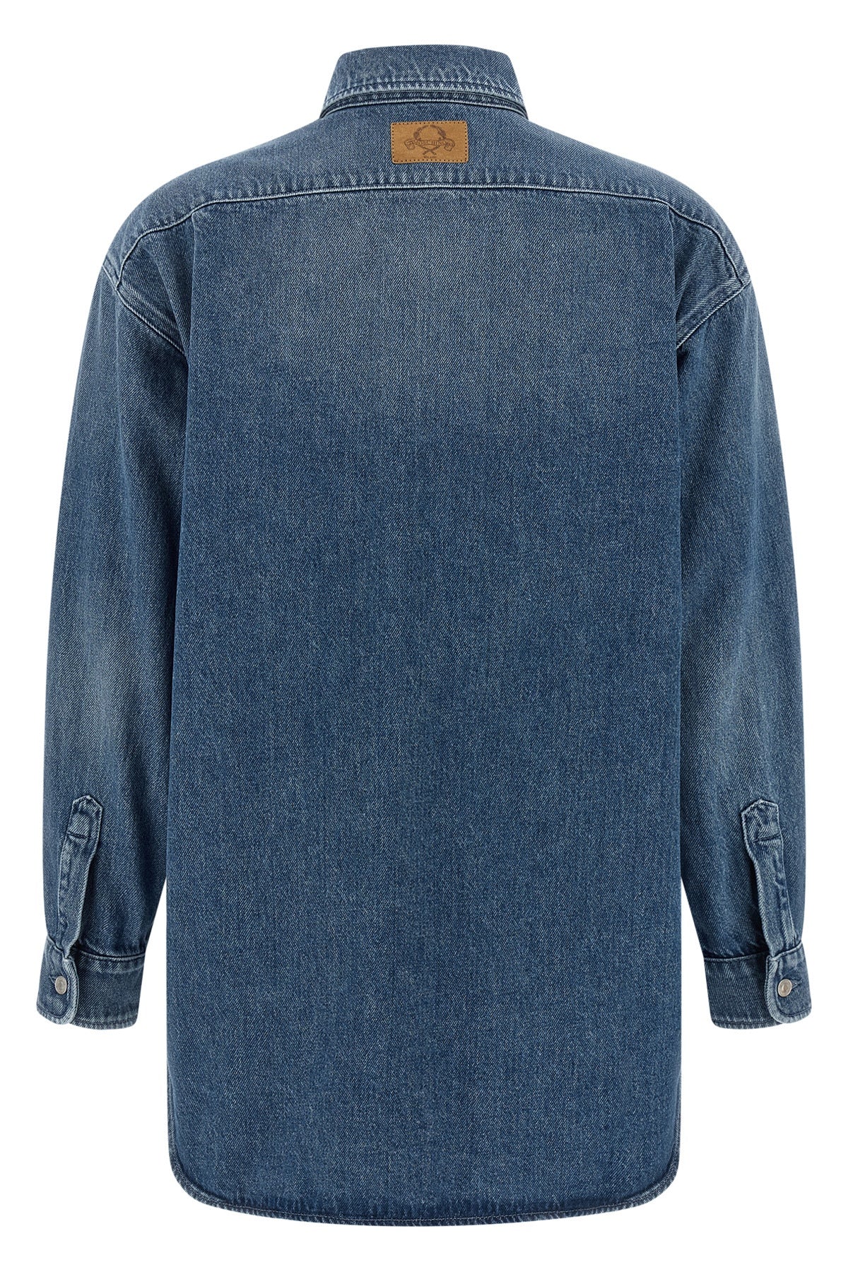 stone-washed cotton denim shirt