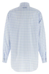 long shirt in vichy cotton poplin
